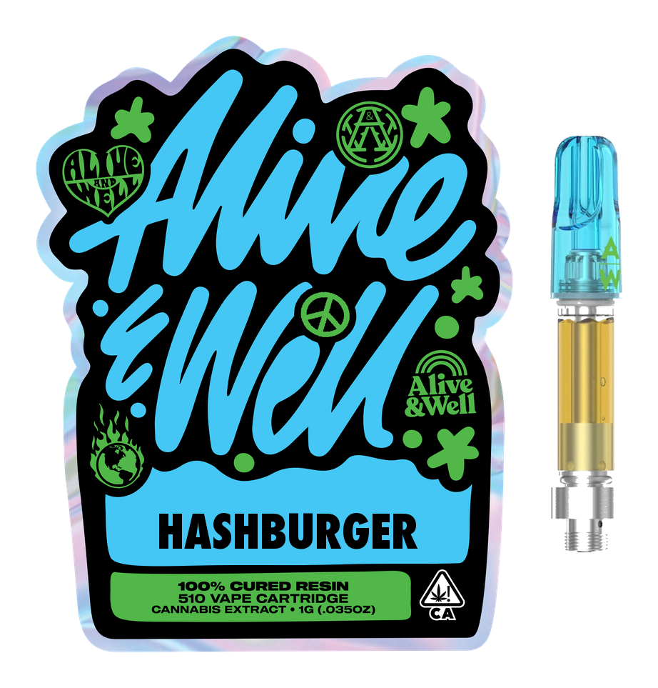Hashburger indica — Alive & Well Live Resin Cannabis Vape