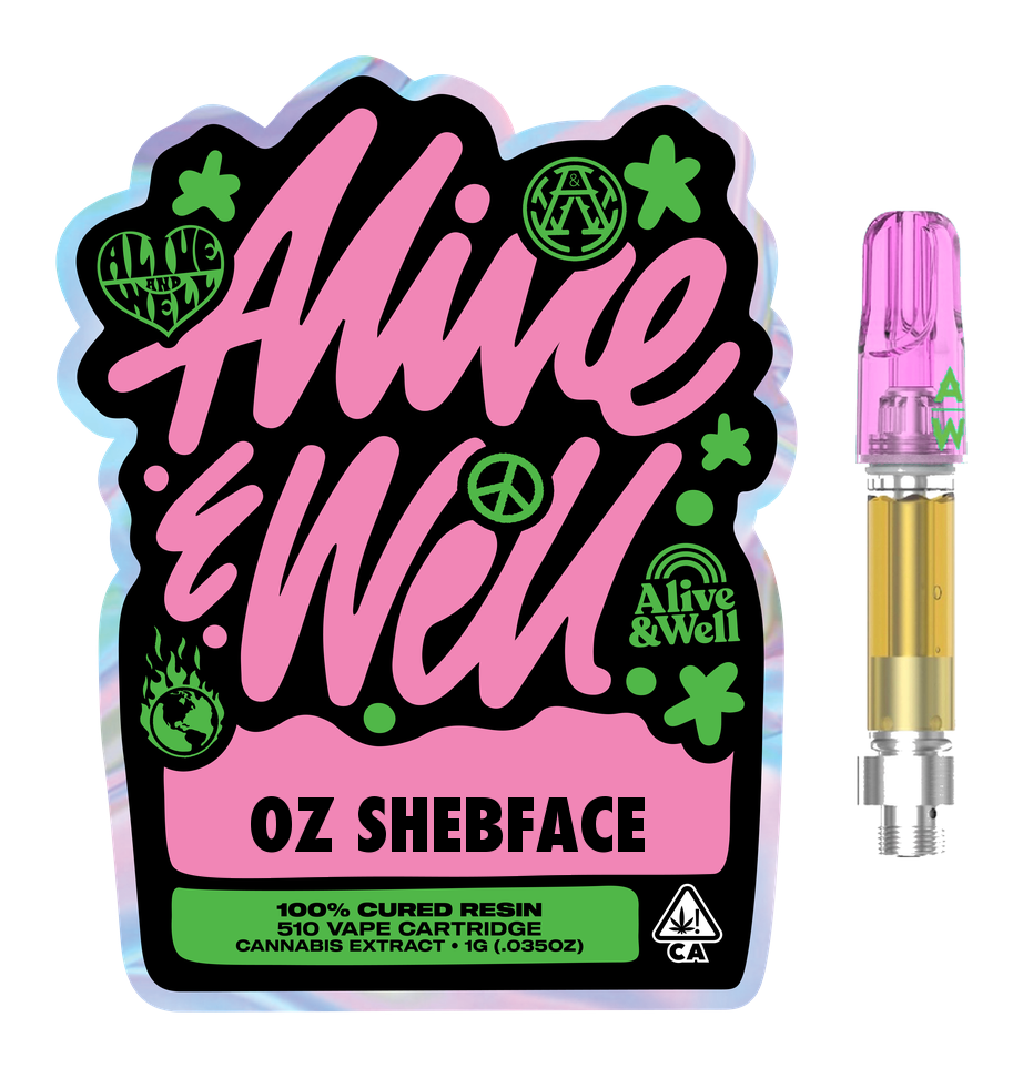 OZ Shebface hybrid — Alive & Well Live Resin Cannabis Vape
