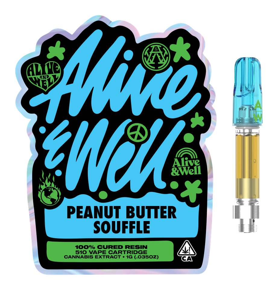 Peanut Butter Souffle — Alive & Well cured resin 510 cartridge