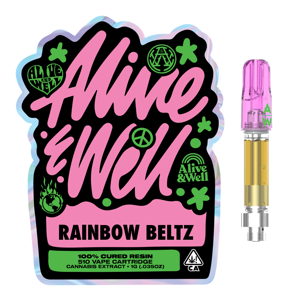 Rainbow Beltz hybrid — Alive & Well Live Resin Cannabis Vape