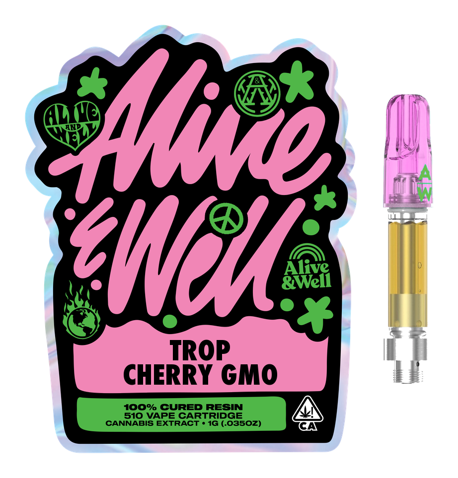 Trop Cherry GMO hybrid — Alive & Well Live Resin Cannabis Vape